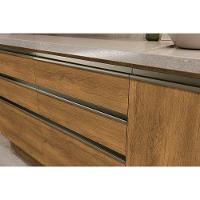 Kit Cozinha Modulada 8 Peças Maxxi 3 Aéreos + 2 Balcões + 1 Complemento+ 2 Paneleiros C8p45 Canela - 8