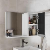 Espelheira 60cm Branco Preto - 3