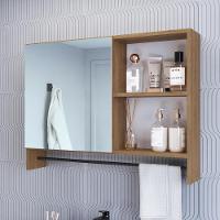 Armario Para Banheiro 01 Porta Com Espelho 80cm Proddy Mel Mel - 2