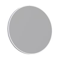 Espelheira Redonda Em Aço Arinos Branco - 1