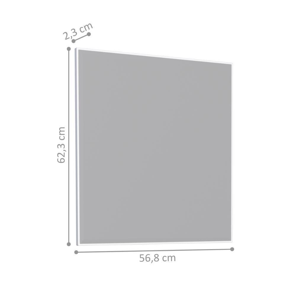 Espelho De Aço Para Banheiro Ataléia Branco - 3