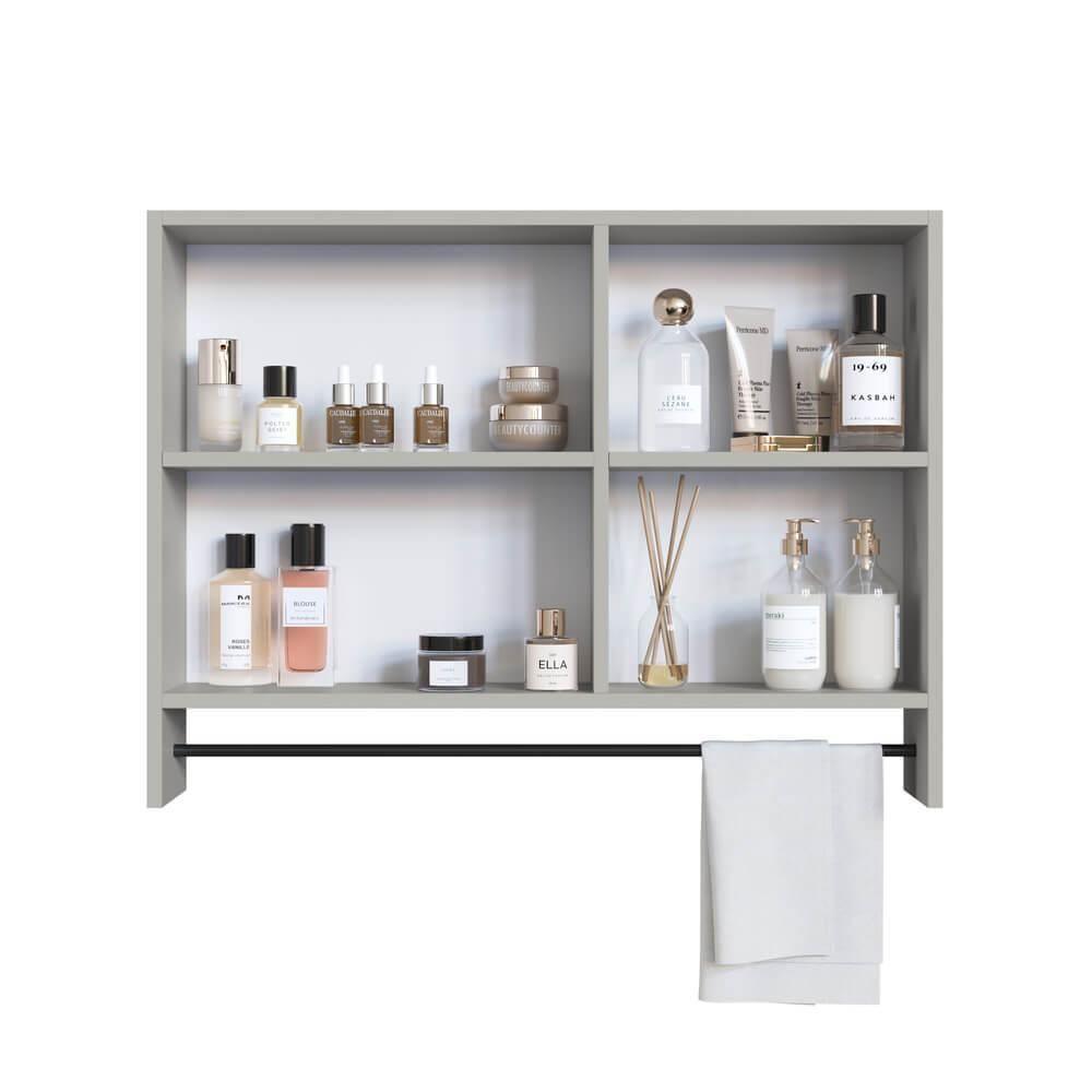 Armario Para Banheiro 01 Porta Com Espelho 80cm Arenas Proddy Arenas - 4