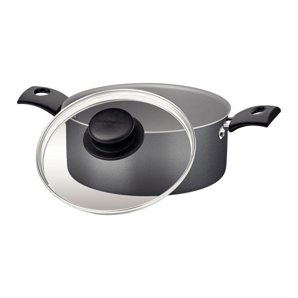 Panela Caçarola Tramontina Turim Antiaderente Chumbo 24 Cm 4,9 L Starflon Max Tramontina - 5