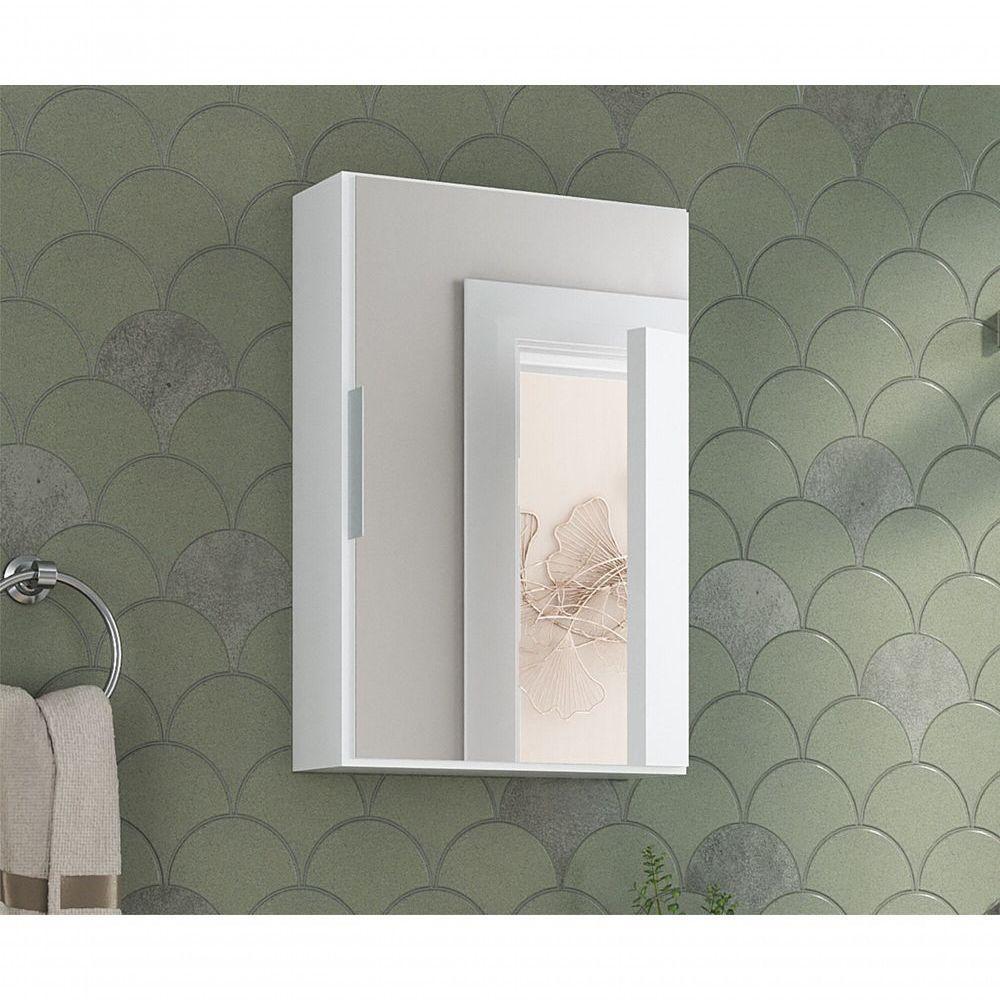 Espelheira Modular 60cm X 40cm Branco Inteiro - 1