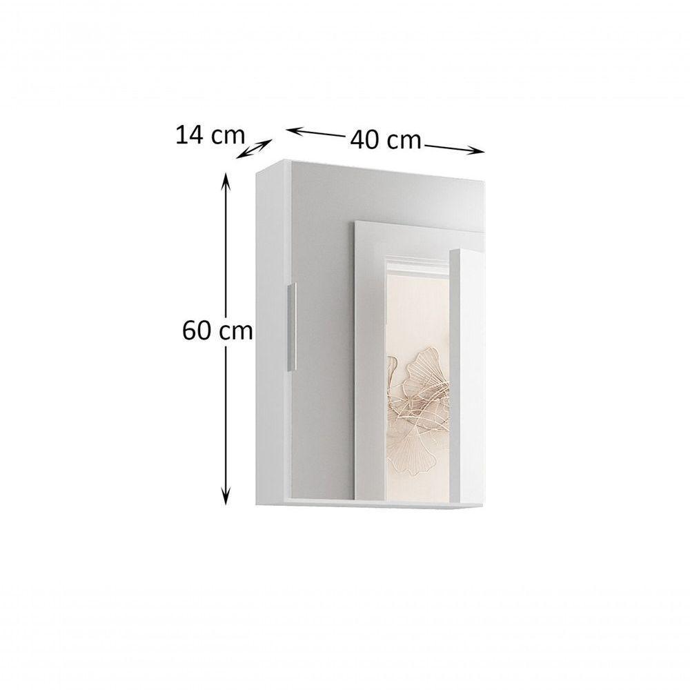 Espelheira Modular 60cm X 40cm Branco Inteiro - 2