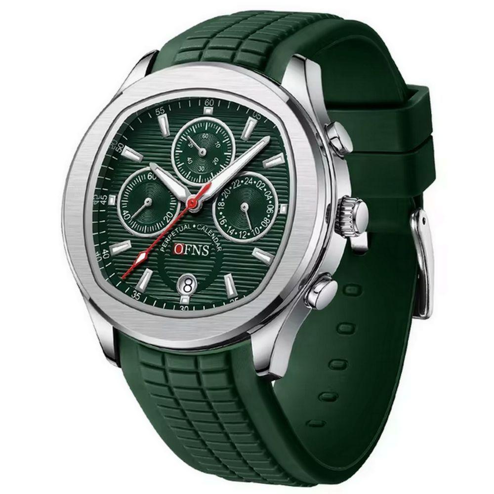 Relógio De Pulso De Quartzo Impermeável Masculino Casual Luminoso Verde - 1