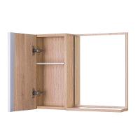 Armário para Banheiro com Espelho Carvalho Barra Vertical - 4