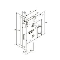 Fechadura Ix Rolete Rq2 474-40 Cr Cil55 Ixp Cromado - 2