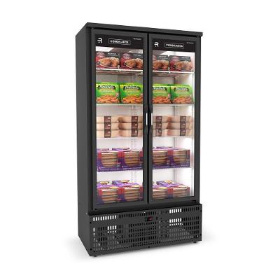 Auto-serviço Vanguard Congelados Porta Aquecida 2 Porta -18ºc Asvcg2ppb Preto-branco Refrimate 220v