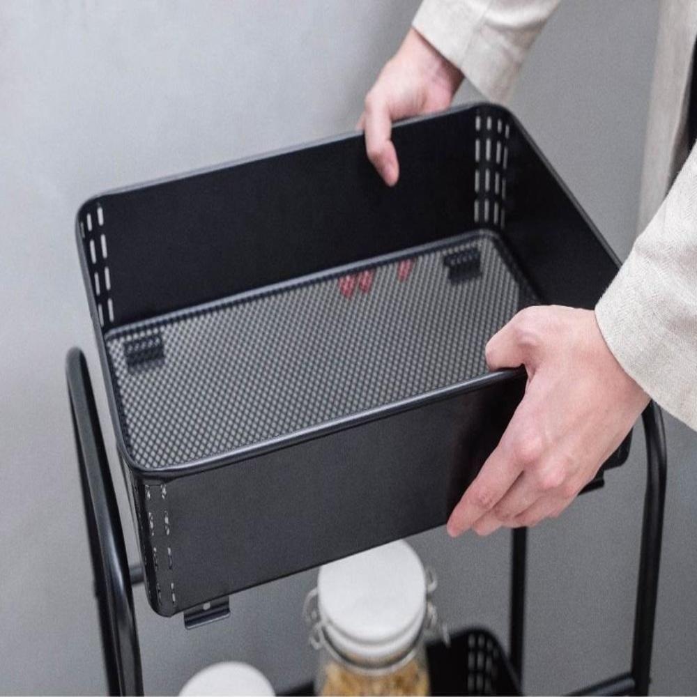 Carrinho Multiuso Organizador Com 3 Prateleiras Aço Profissional Para Brinquedos Sala Cozinha E Manicure - 3