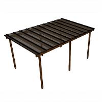 Kit Policarbonato Fume 4mm 5,00m X 3,00m - Perfis Naturais - 1