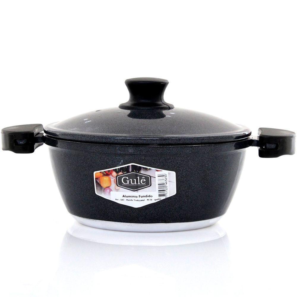 Kit Panelas Gulê Alumínio 2,2l 2,5l 3,5l 3 Peças Grafite - 3