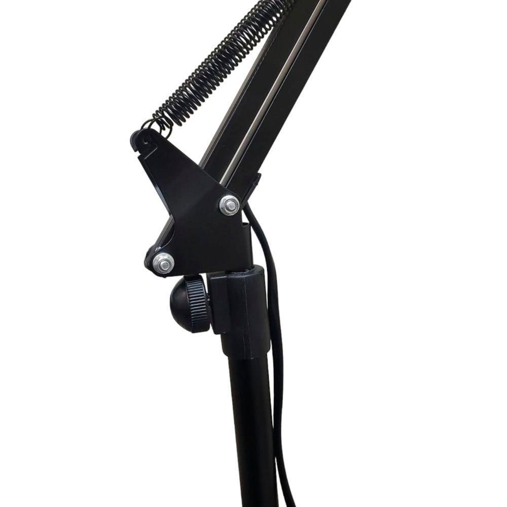 Luminaria Abajur Chao Articulada Pedestal Metal E27 Iluminaçao Quarto Sala Mesa Sofa Estudos Trabalho Leitura Decoraçao - 10