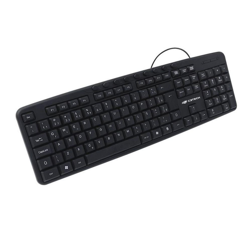 Teclado Usb C3tech Multimidia Kb M40bk Preto - 1
