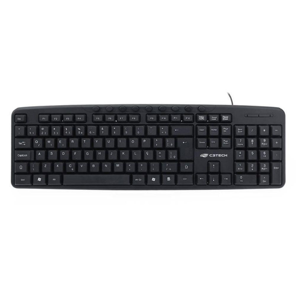 Teclado Usb C3tech Multimidia Kb M40bk Preto - 3
