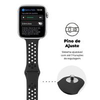 Pulseira Para Apple Watch 42 / 44 / 45Mm Armor Running - Preto - Gshield - 3