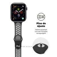 Pulseira Para Apple Watch 42 / 44 / 45Mm Armor Running - Preto - Gshield - 7