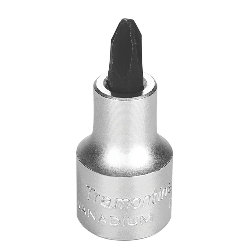 Soquete Em Aço Cromo Vanádio Ponta Cruzada Nr3 - Encaixe 1/2" Tramontina Pro Tramontina - 1