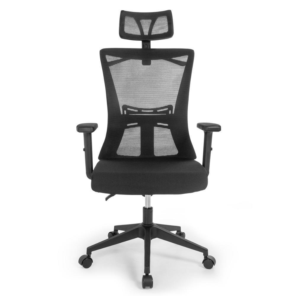 Cadeira De Escritório Ergonômica Imperial Com Apoio De Cabeça E Relax - Preto - 5