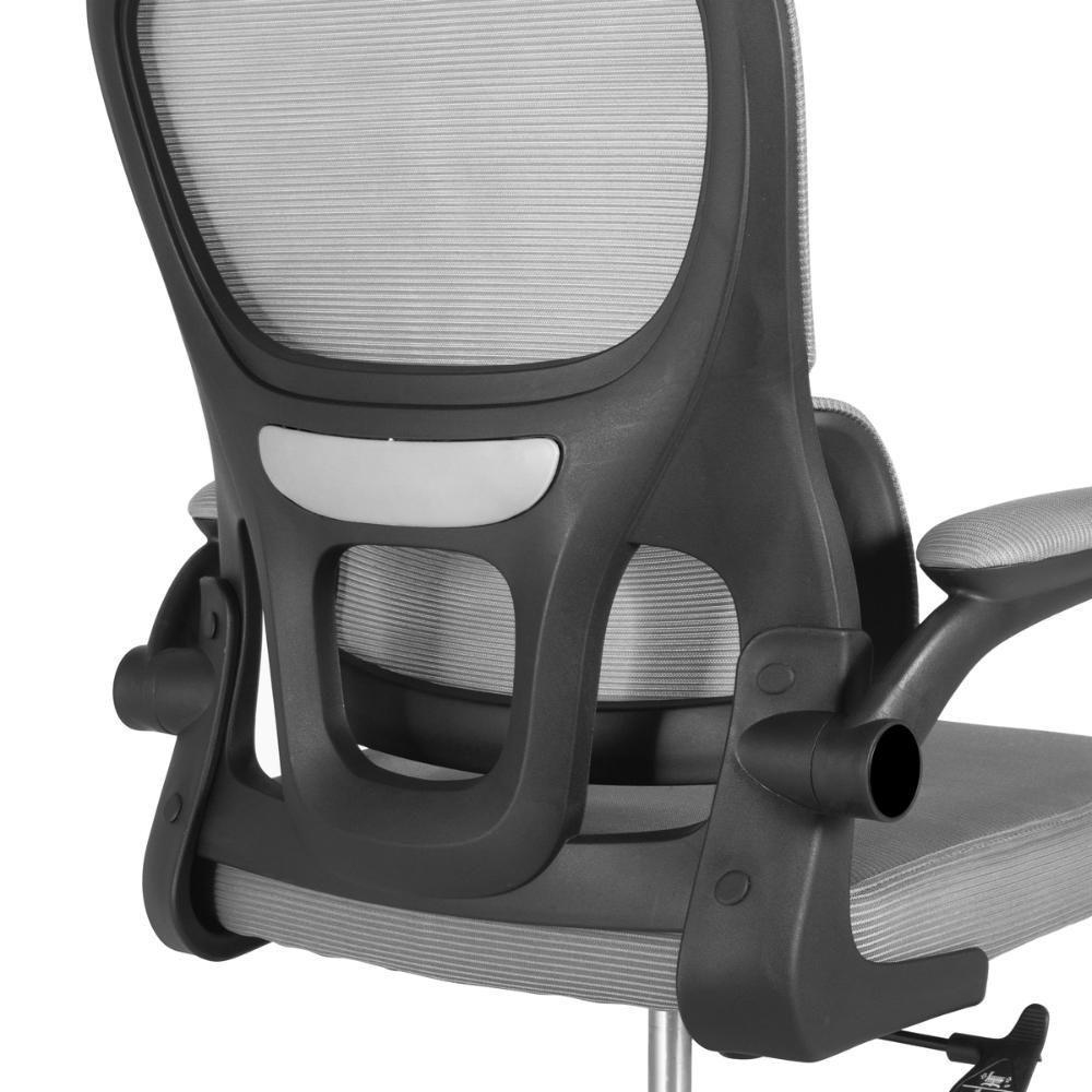 Cadeira De Escritório Giratória Executiva Viena Com Regulagem De Altura - Cinza|preto - 7