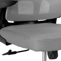 Cadeira De Escritório Giratória Executiva Viena Com Regulagem De Altura - Cinza|preto - 8