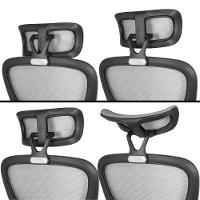 Cadeira De Escritório Giratória Executiva Viena Com Regulagem De Altura - Cinza|preto - 10