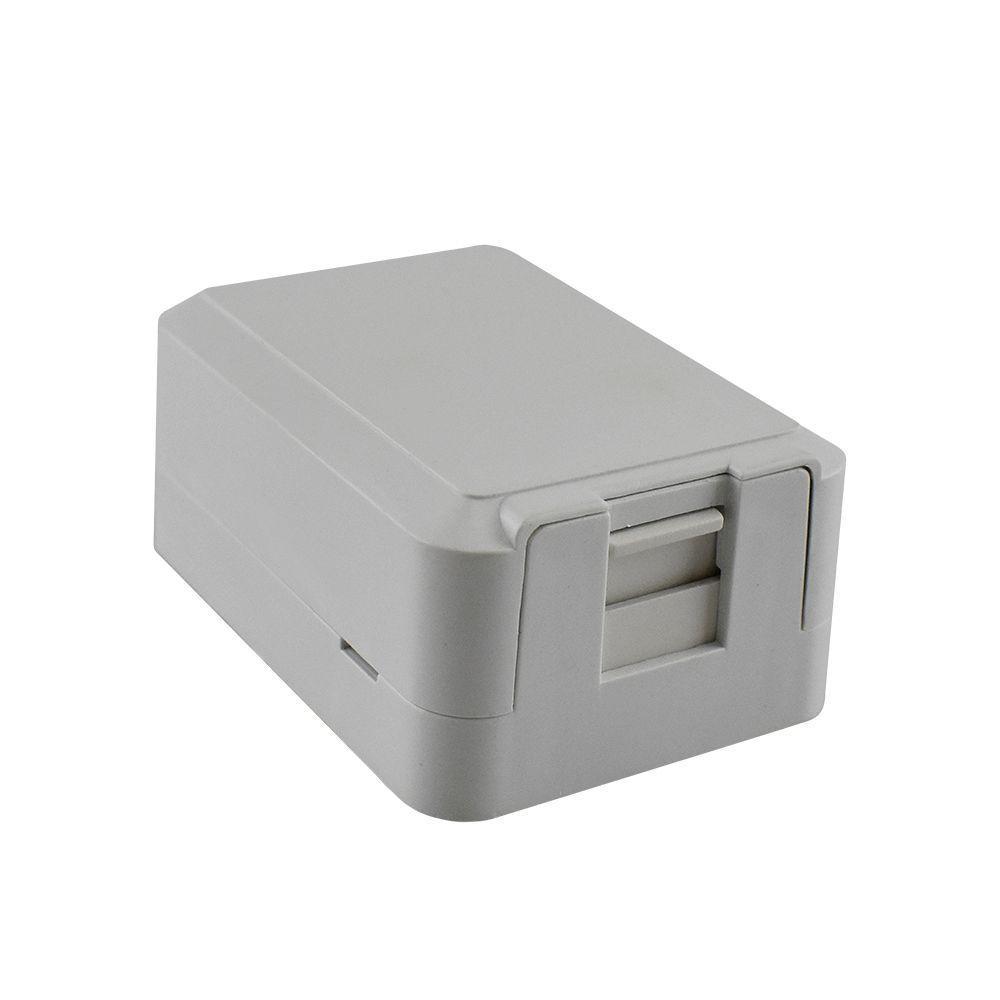 Caixa Sobrepor Multitoc Para Keystone 1 Entrada Branca - 1