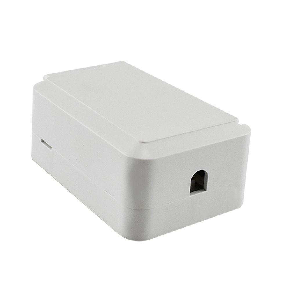 Caixa Sobrepor Multitoc Para Keystone 1 Entrada Branca - 2