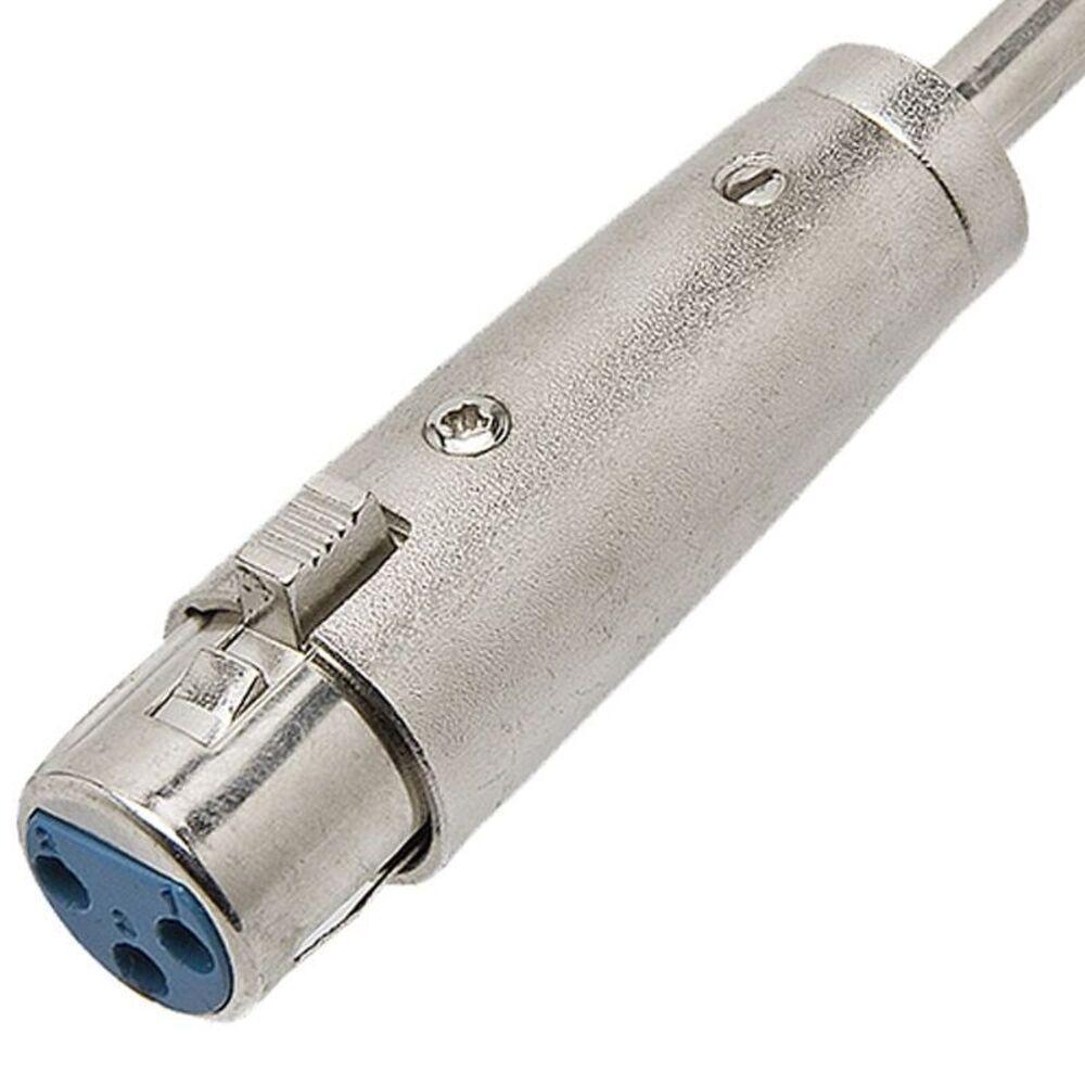 Adaptador P10 Mono X Xlr Cannon Femea Metal Adap0028 Prata Storm - 2