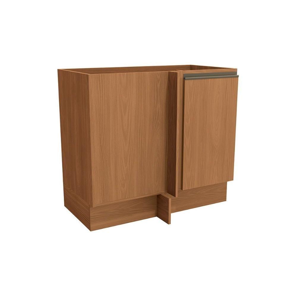 Gabinete De Cozinha Modulado Balcão Maxxi G748 Canto Reto Com 1 Porta Sem Tampo 98cm Canela - Kappesberg - 1
