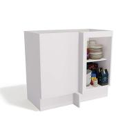 Balcão De Cozinha Maxxi G748 Canto Reto Com 1 Porta Sem Tampo 98cm Canela