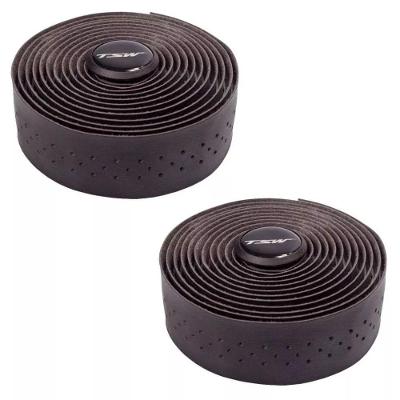 Fita De Guidão Speed Tsw Microfibra Furada Fita Microfibra Preta