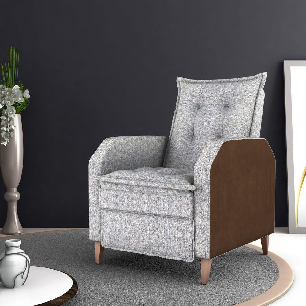 Poltrona Reclinável Do Papai Ben Linho - 1