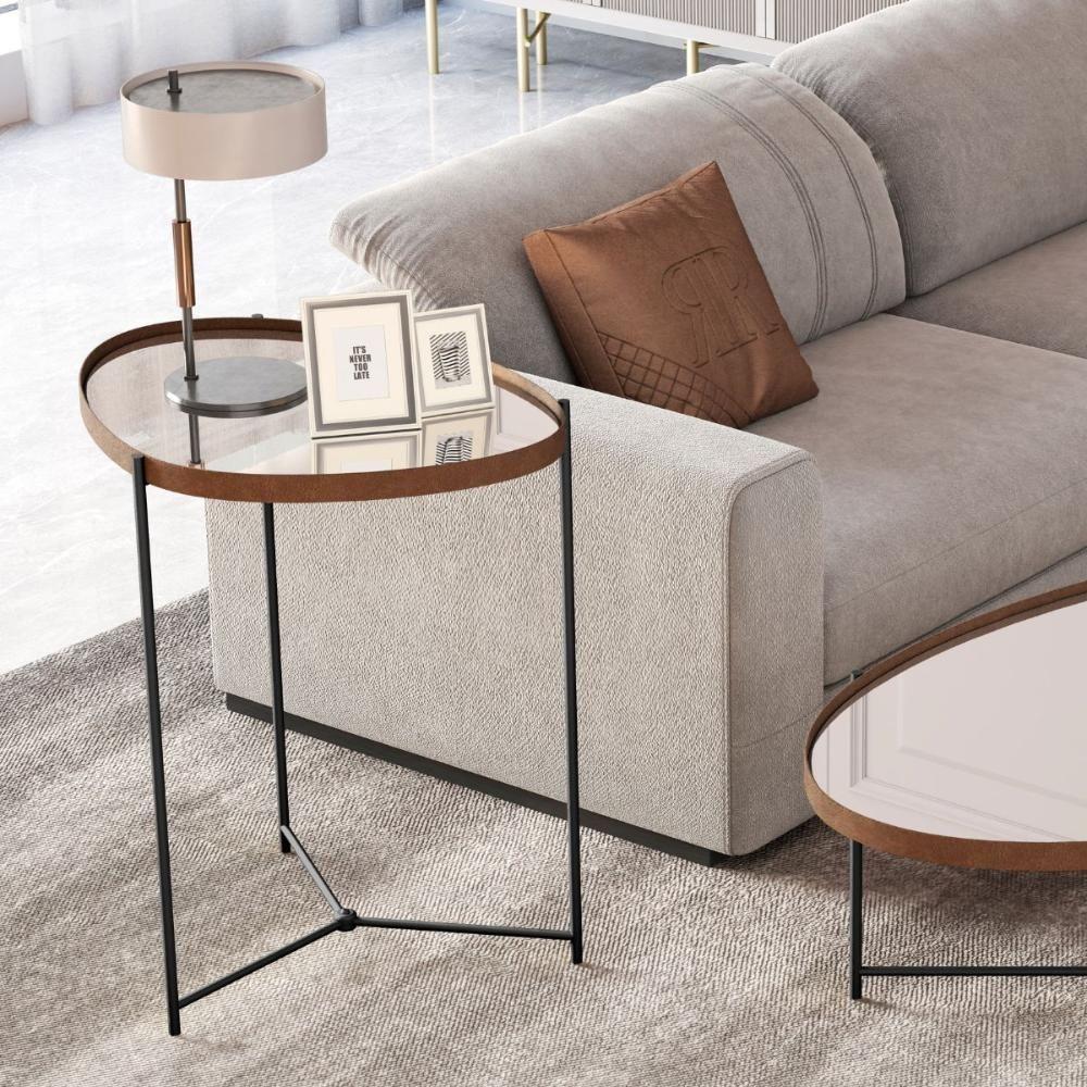 Mesa De Apoio Monterrey Castanho Preto - 1