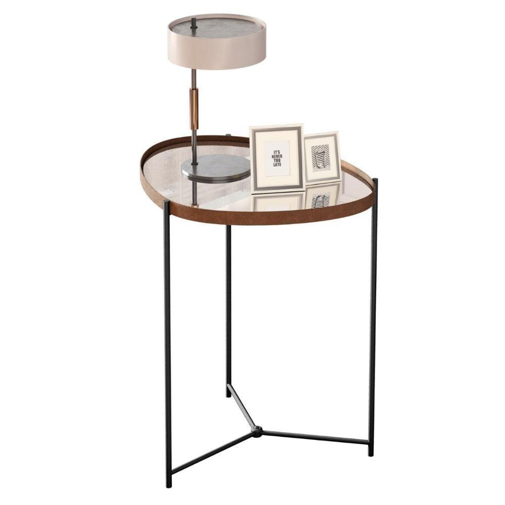 Mesa De Apoio Monterrey Castanho Preto - 2