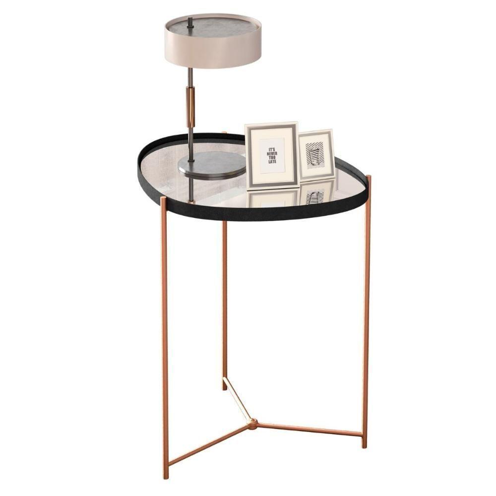 Mesa De Apoio Monterrey Preto Bronze - 2