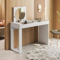 Escrivaninha Penteadeira Com Espelho Aura Branco Fosco - 1