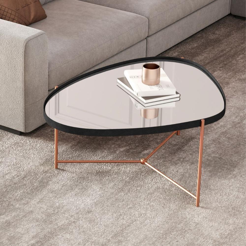 Mesa Centro De Sala Kingston Preto Bronze - 1