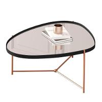 Mesa Centro De Sala Kingston Preto Bronze - 2