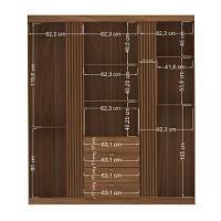 Kit Guarda Roupa E Cômoda Sheldon Jatoba Areia - 6