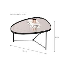 Jogo De Mesas Bergamo Preto Preto Fosco - 3