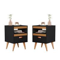 Kit Mesa Apoio 2 Unidades Impéria Preto Ype - 1