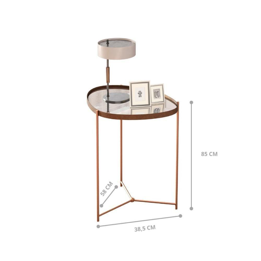 Jogo De Mesas Bergamo Castanho Bronze - 4