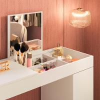 Escrivaninha Penteadeira Aline Branco Cinamomo