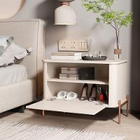 Conjunto Mesa De Cabeceira Albania Off White Bronze - 4