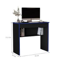Mesa Escritório1 Gaveta Columbus 2.0 Preto Azul - 3
