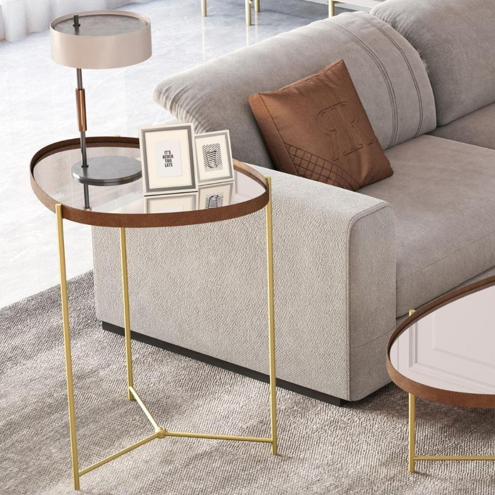 Mesa De Apoio Monterrey Castanho Dourado - 1