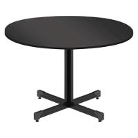 Mesa Redonda Para 4 Lugares Centro Madeira Reunião - Preto Onix Preto Onix - 1