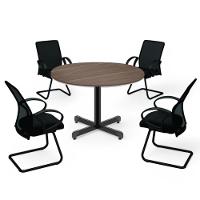 Mesa Redonda Para 4 Lugares Centro Madeira Reunião - Affara Affara - 3