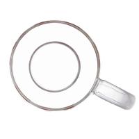 Caneca De Vidro Borossilicato Com Pires De Bambu Morango 330ml 5707 - Lyor - 5